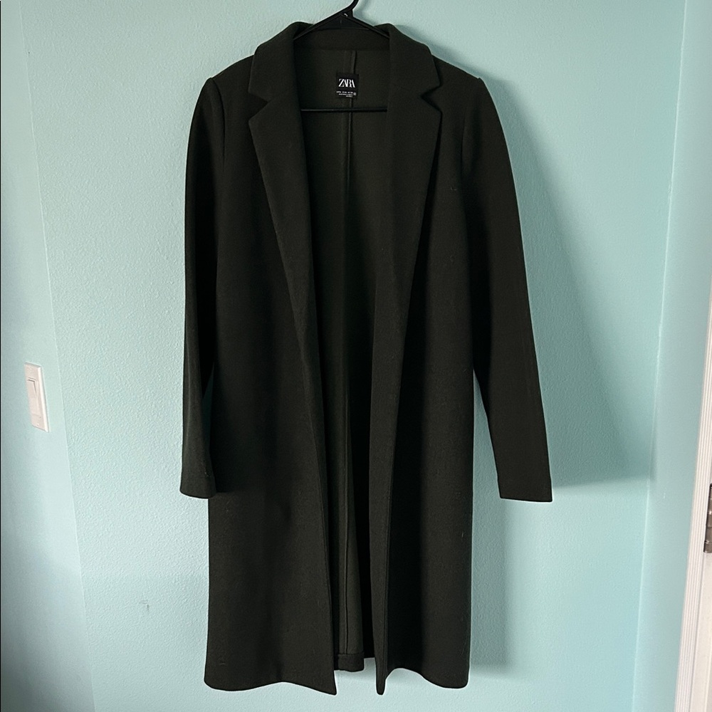 Zara Women's Dark Green Trench Coat